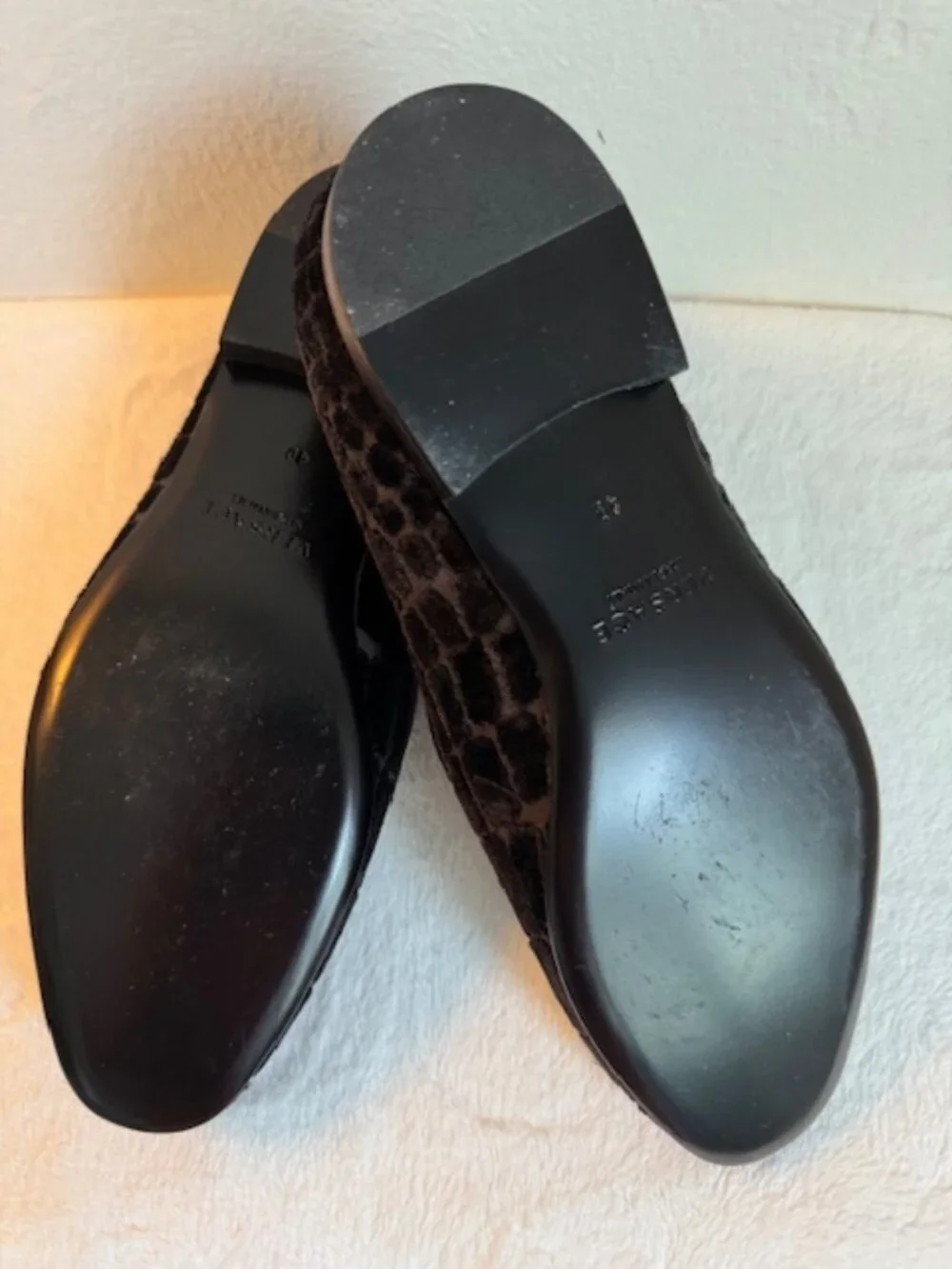Versace Men’s Black Croc-Effect Velvet Loafers Size EU 40